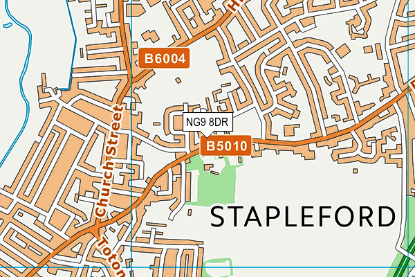 NG9 8DR map - OS VectorMap District (Ordnance Survey)