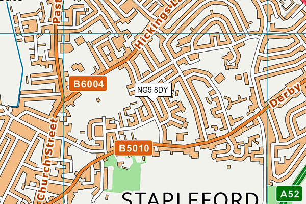 NG9 8DY map - OS VectorMap District (Ordnance Survey)