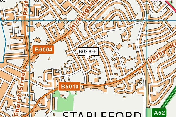NG9 8EE map - OS VectorMap District (Ordnance Survey)