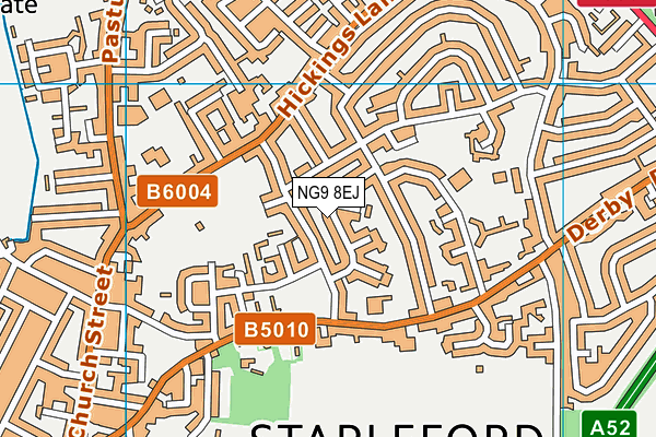 NG9 8EJ map - OS VectorMap District (Ordnance Survey)