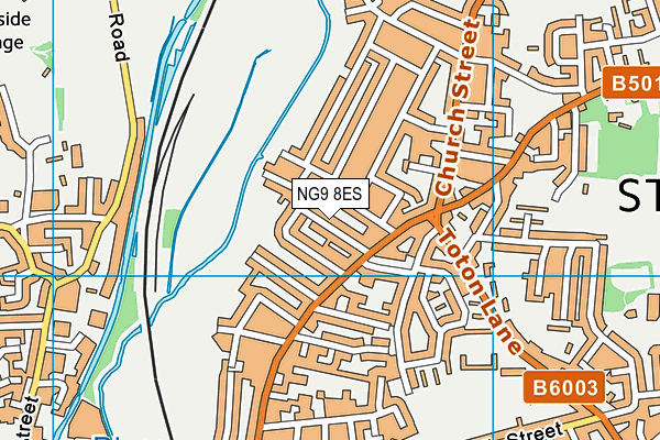 NG9 8ES map - OS VectorMap District (Ordnance Survey)