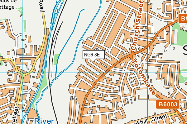 NG9 8ET map - OS VectorMap District (Ordnance Survey)
