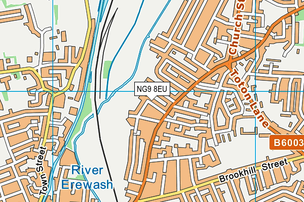 NG9 8EU map - OS VectorMap District (Ordnance Survey)