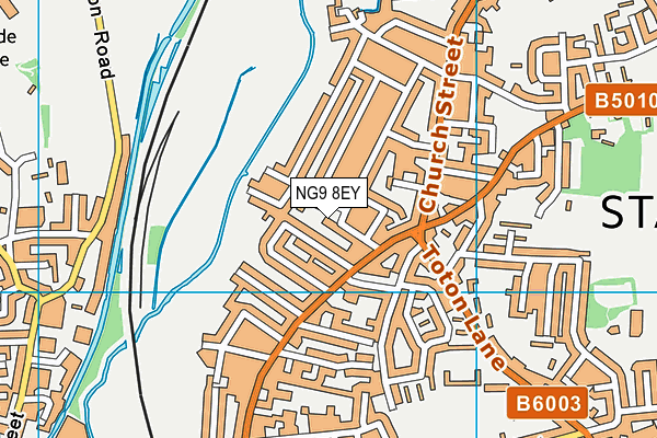 NG9 8EY map - OS VectorMap District (Ordnance Survey)