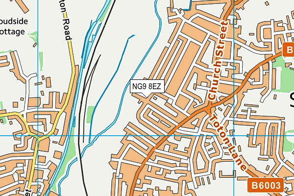 NG9 8EZ map - OS VectorMap District (Ordnance Survey)