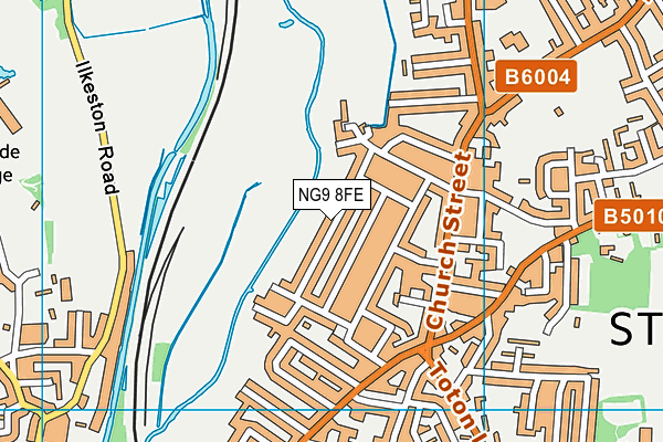 NG9 8FE map - OS VectorMap District (Ordnance Survey)