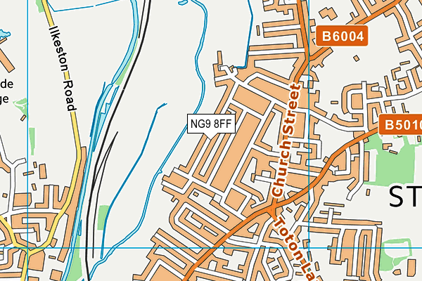 NG9 8FF map - OS VectorMap District (Ordnance Survey)