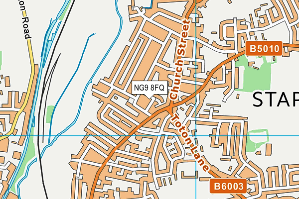 NG9 8FQ map - OS VectorMap District (Ordnance Survey)