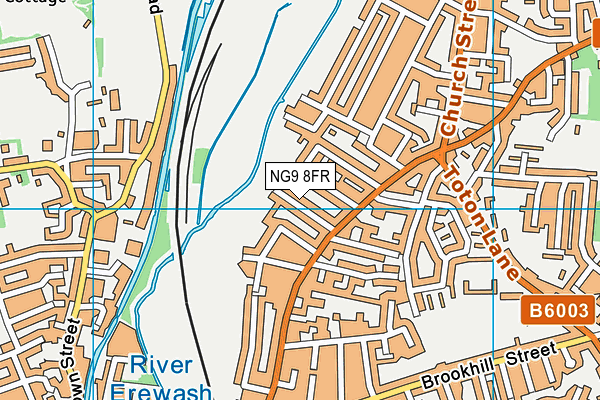 NG9 8FR map - OS VectorMap District (Ordnance Survey)