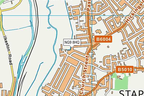 NG9 8HQ map - OS VectorMap District (Ordnance Survey)