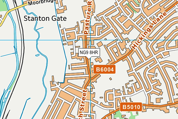 NG9 8HR map - OS VectorMap District (Ordnance Survey)