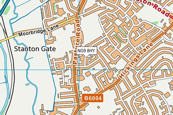 NG9 8HY map - OS VectorMap District (Ordnance Survey)