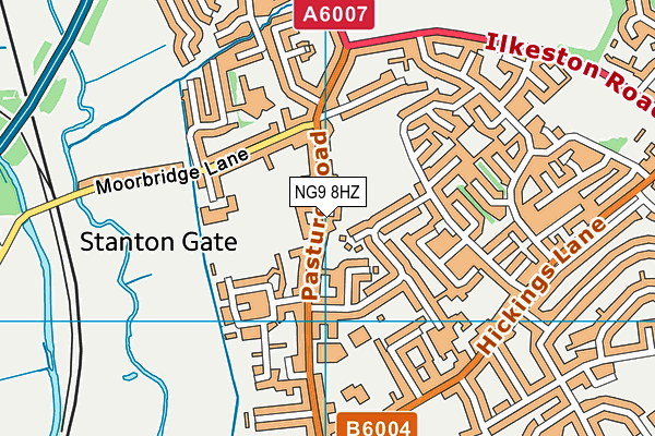 Map of SANDIACRE GARAGE LTD at district scale