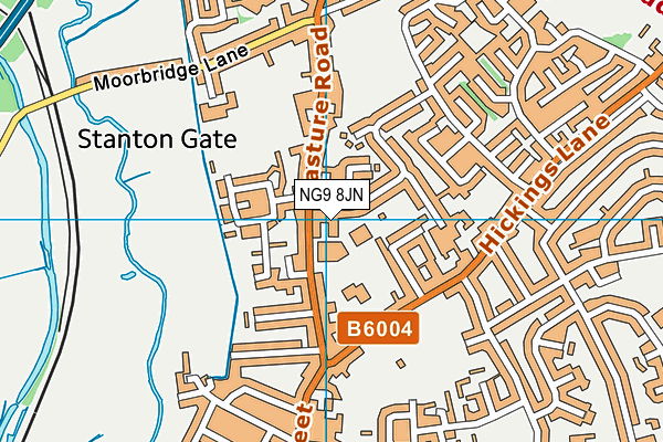 NG9 8JN map - OS VectorMap District (Ordnance Survey)