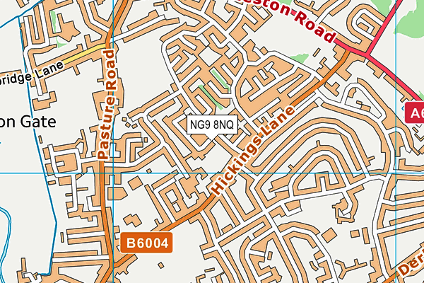 NG9 8NQ map - OS VectorMap District (Ordnance Survey)