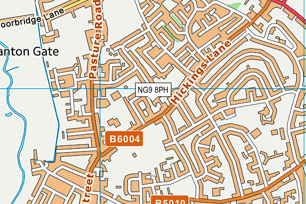 NG9 8PH map - OS VectorMap District (Ordnance Survey)