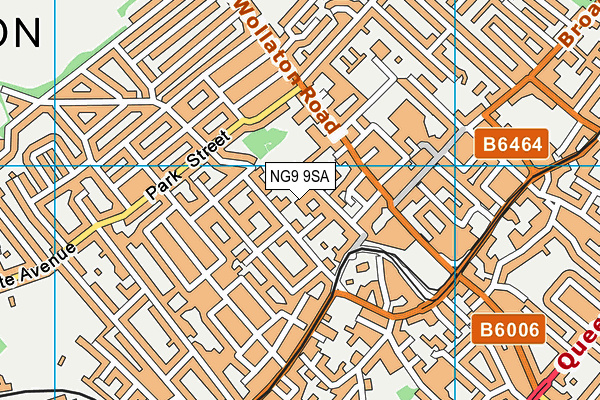 NG9 9SA map - OS VectorMap District (Ordnance Survey)