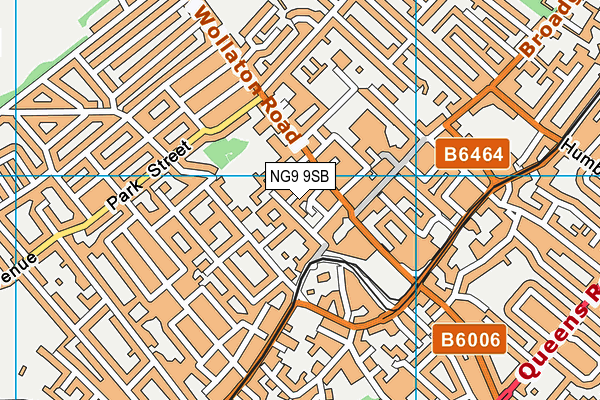 NG9 9SB map - OS VectorMap District (Ordnance Survey)