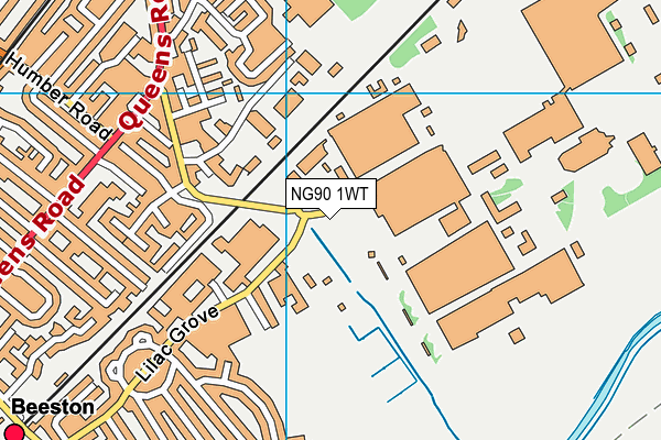 NG90 1WT map - OS VectorMap District (Ordnance Survey)