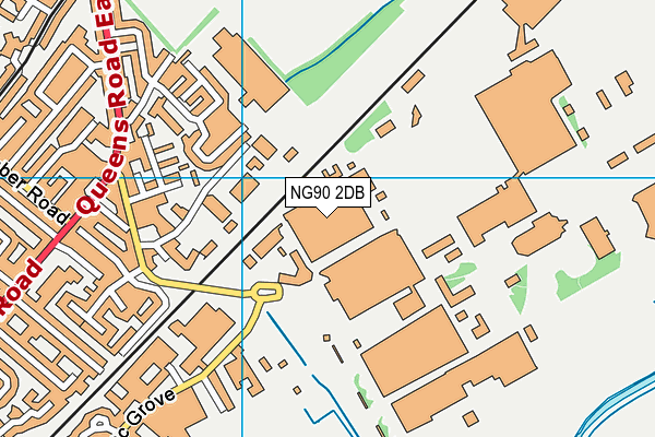 NG90 2DB map - OS VectorMap District (Ordnance Survey)