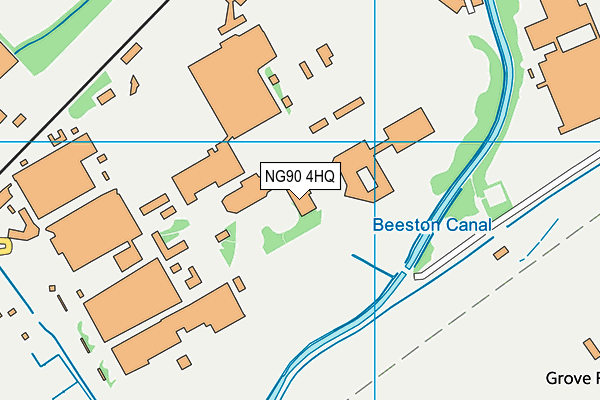 NG90 4HQ map - OS VectorMap District (Ordnance Survey)