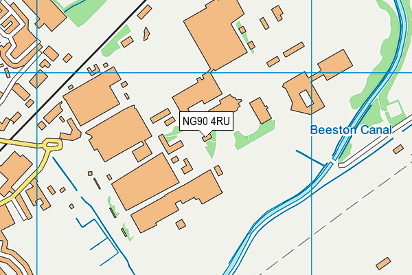 NG90 4RU map - OS VectorMap District (Ordnance Survey)