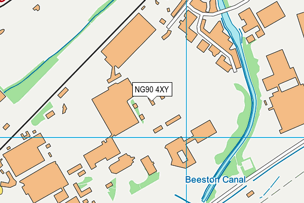 NG90 4XY map - OS VectorMap District (Ordnance Survey)