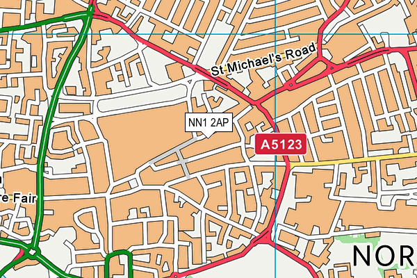 Energie Fitness (Northampton) (Closed) map (NN1 2AP) - OS VectorMap District (Ordnance Survey)