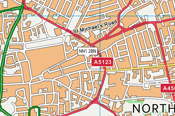 NN1 2BN map - OS VectorMap District (Ordnance Survey)