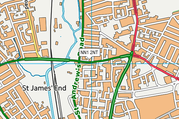 NN1 2NT map - OS VectorMap District (Ordnance Survey)