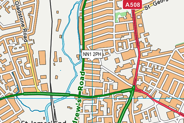 NN1 2PH map - OS VectorMap District (Ordnance Survey)
