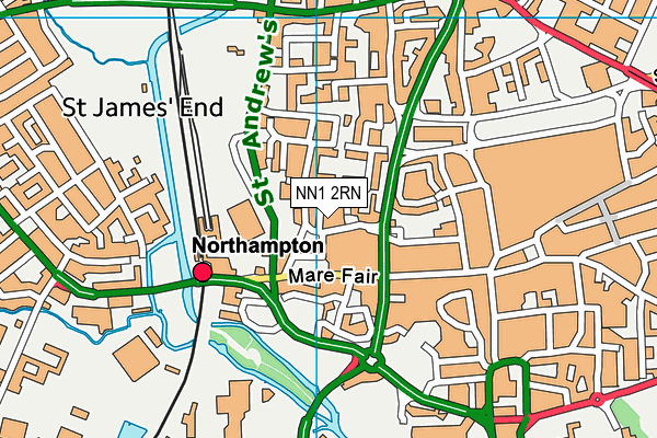 NN1 2RN map - OS VectorMap District (Ordnance Survey)