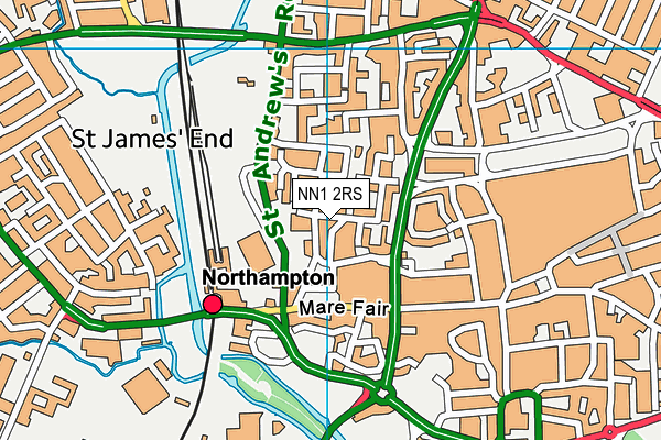 NN1 2RS map - OS VectorMap District (Ordnance Survey)