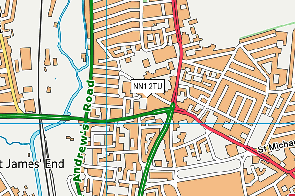 NN1 2TU map - OS VectorMap District (Ordnance Survey)