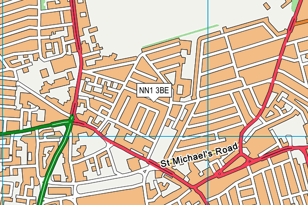 NN1 3BE map - OS VectorMap District (Ordnance Survey)