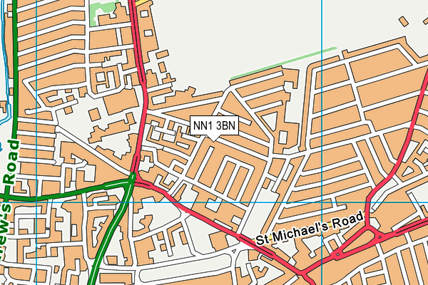 NN1 3BN map - OS VectorMap District (Ordnance Survey)