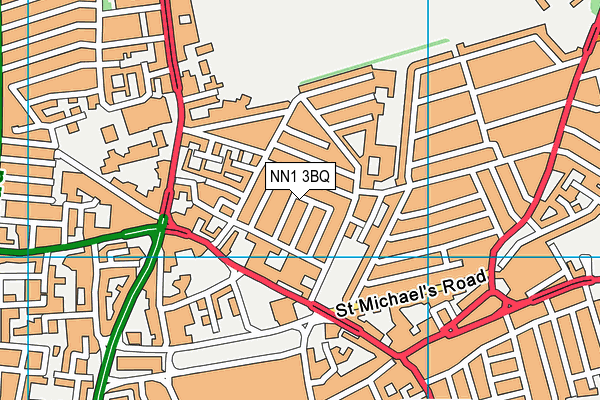 NN1 3BQ map - OS VectorMap District (Ordnance Survey)