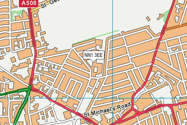 NN1 3EE map - OS VectorMap District (Ordnance Survey)
