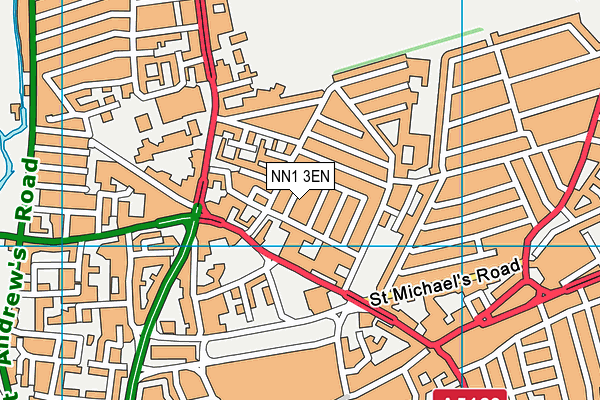 NN1 3EN map - OS VectorMap District (Ordnance Survey)