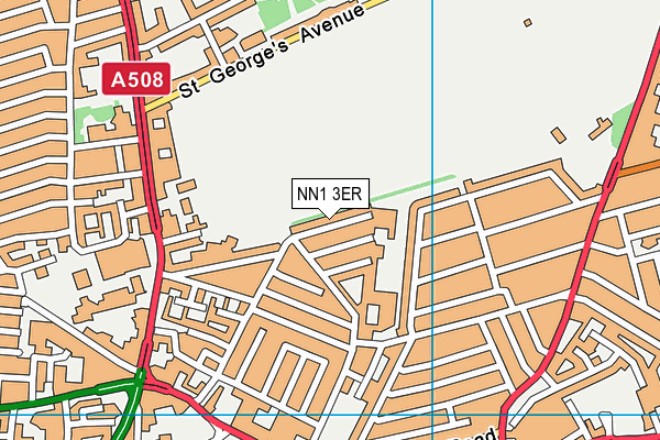 NN1 3ER map - OS VectorMap District (Ordnance Survey)