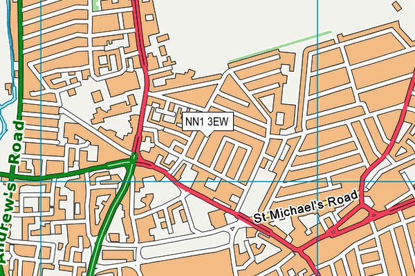 NN1 3EW map - OS VectorMap District (Ordnance Survey)