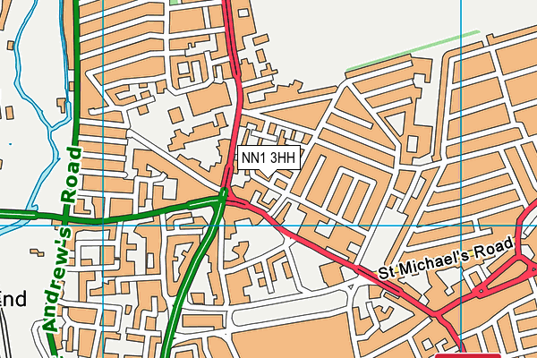 NN1 3HH map - OS VectorMap District (Ordnance Survey)