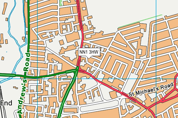 NN1 3HW map - OS VectorMap District (Ordnance Survey)
