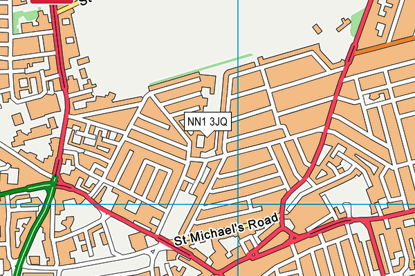 NN1 3JQ map - OS VectorMap District (Ordnance Survey)