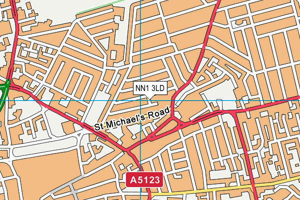 NN1 3LD map - OS VectorMap District (Ordnance Survey)