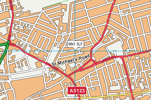 NN1 3LF map - OS VectorMap District (Ordnance Survey)