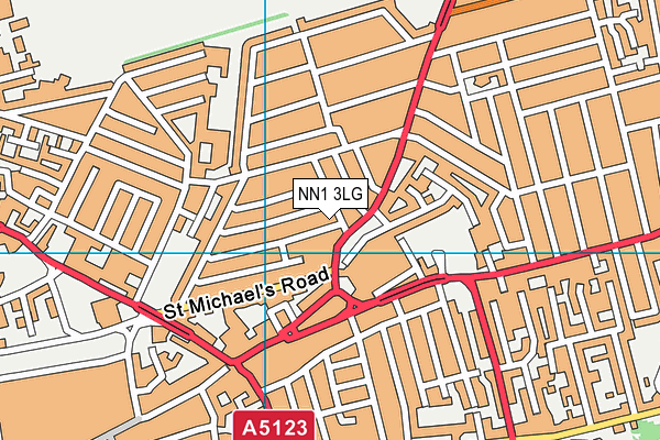 NN1 3LG map - OS VectorMap District (Ordnance Survey)