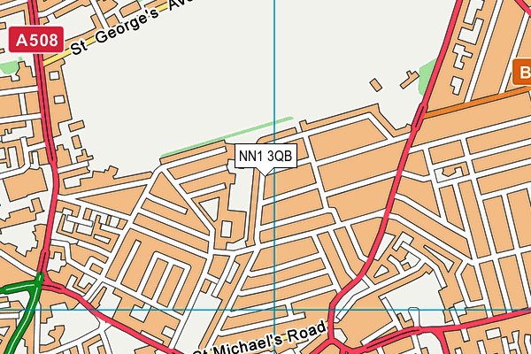 NN1 3QB map - OS VectorMap District (Ordnance Survey)