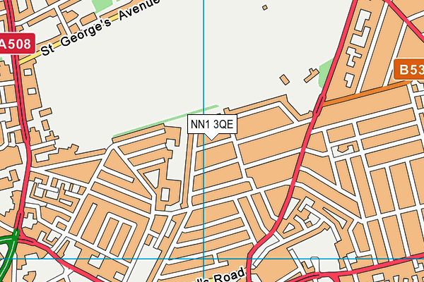 NN1 3QE map - OS VectorMap District (Ordnance Survey)
