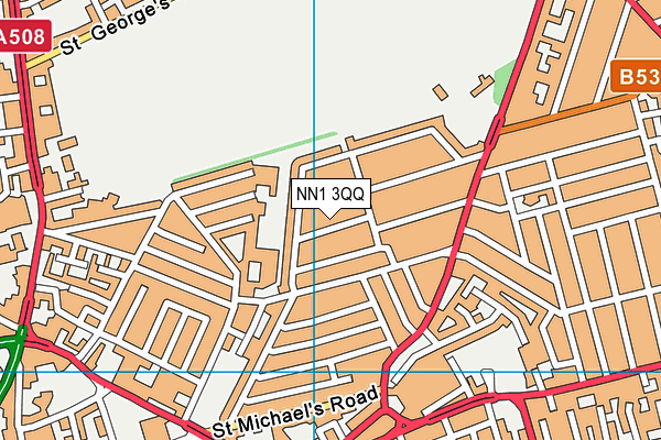NN1 3QQ map - OS VectorMap District (Ordnance Survey)